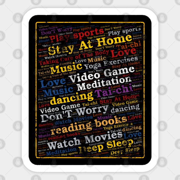 Funny Quarantine Social Distancing Stay Home Gift Sticker by UranusArts